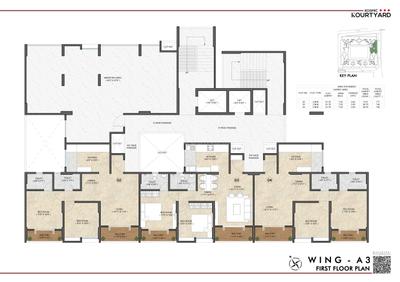 Project Image of 740.0 - 946.0 Sq.ft 2 BHK Apartment for buy in Kosmic Kourtyard Phase 2