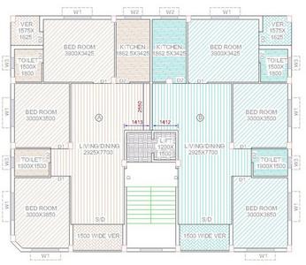 Project Image of 1350.0 - 1395.0 Sq.ft 3 BHK Apartment for buy in Jeet Royal