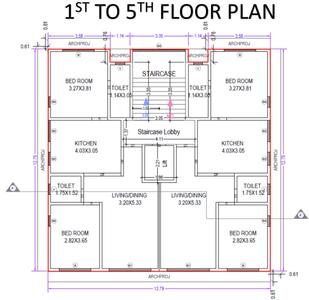 Project Image of 0.0 - 673.07 Sq.ft 2 BHK Apartment for buy in Shivam Royal Palace
