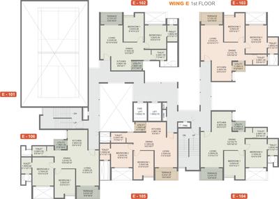 Project Image of 551.0 - 1019.0 Sq.ft 2 BHK Apartment for buy in Rohan Madhuban II Wings D E