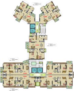Project Image of 670.0 - 1022.0 Sq.ft 2 BHK Apartment for buy in Rizvi Utopia