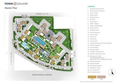 Project Image of 1815.0 - 4508.0 Sq.ft 3 BHK Apartment for buy in Town Square