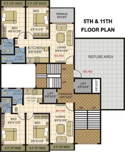 Project Image of 683.0 - 900.0 Sq.ft 1 BHK Apartment for buy in Phoenix Avenue