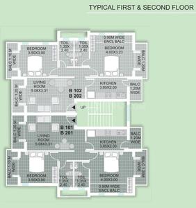 Project Image of 790.0 - 1113.0 Sq.ft 1 BHK Apartment for buy in Saldanha Green Valley Phase II