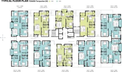 Project Image of 1180.0 - 1972.0 Sq.ft 2 BHK Apartment for buy in Indis Turquoise Towers