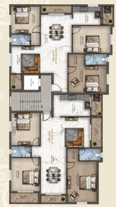 Project Image of 1530.0 - 1690.0 Sq.ft 3 BHK Apartment for buy in Traventure Serene