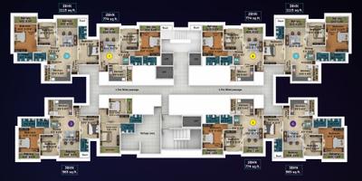 Project Image of 664.0 - 1115.0 Sq.ft 2 BHK Apartment for buy in Saheel Itrend Life Wing A B