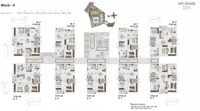 Project Image of 917.0 - 1977.0 Sq.ft 2 BHK Apartment for buy in My Home Krishe