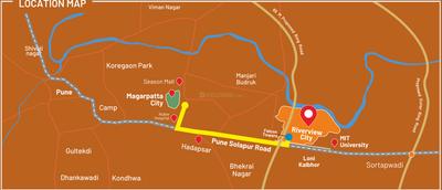 Project Image of 680.28 - 1070.91 Sq.ft 2 BHK Apartment for buy in Magarpatta River View City