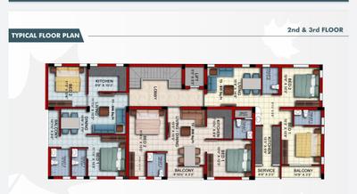 Project Image of 814.0 - 1367.0 Sq.ft 2 BHK Apartment for buy in SP Nakshathra