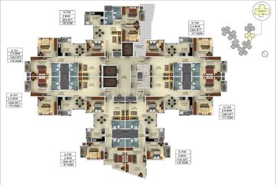 Project Image of 950.0 - 1740.0 Sq.ft 2 BHK Apartment for buy in Mantri Webcity