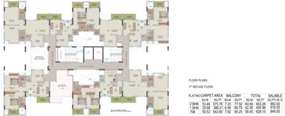Project Image of 544.0 - 577.0 Sq.ft 2 BHK Apartment for buy in Rahul Eastview II