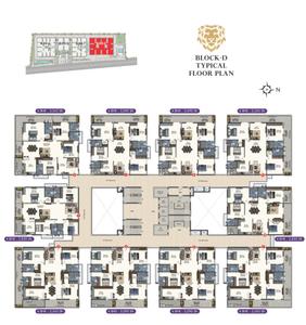 Project Image of 2495.0 - 3545.0 Sq.ft 4 BHK Apartment for buy in Nikhila Royal Pavilion Block D