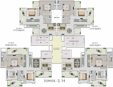 Project Image of 1200.0 - 2695.0 Sq.ft 2 BHK Apartment for buy in Supertech Hillview Apartments