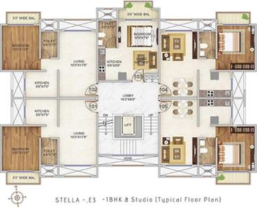 Project Image of 602.0 - 1530.0 Sq.ft 1 BHK Apartment for buy in Landmark Casa Unico Phase 1