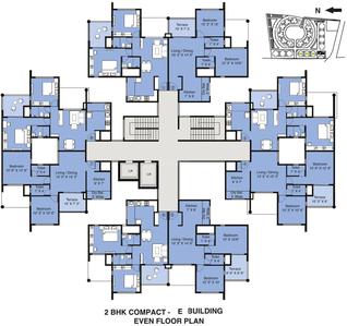 Project Image of 622.0 - 650.0 Sq.ft 2 BHK Apartment for buy in Amit Eka Phase II E Building