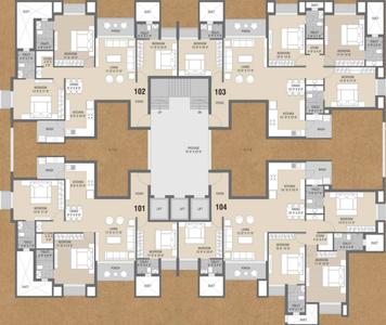 Project Image of 1085.0 - 1111.0 Sq.ft 3 BHK Apartment for buy in Meet Kasturi Casa