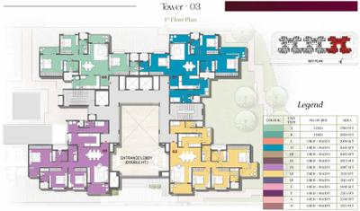 Project Image of 1650 Sq.ft 3 BHK Apartment / Flat for sale in Chansandra for Rs. 29000000
