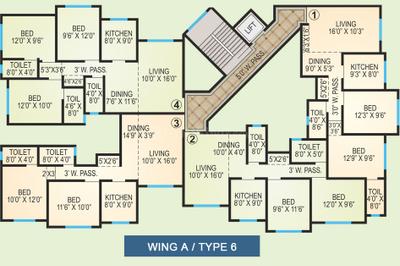 Project Image of 685.0 - 1265.0 Sq.ft 1 BHK Apartment for buy in Agarwal Vrindavan Township