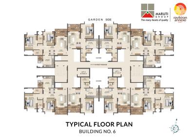 Project Image of 483.0 - 700.0 Sq.ft 1 BHK Apartment for buy in Ravikiran Annexe Phase I