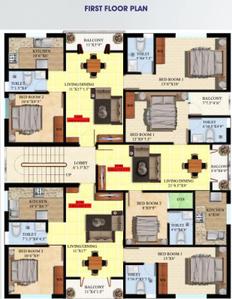 Project Image of 774.0 - 852.0 Sq.ft 2 BHK Apartment for buy in DCC Aglaia