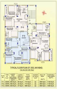 Project Image of 1095.0 - 1149.0 Sq.ft 3 BHK Apartment for buy in Moni Paradise