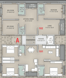 Project Image of 677.18 - 1183.28 Sq.ft 3 BHK Apartment for buy in Seasons Prime