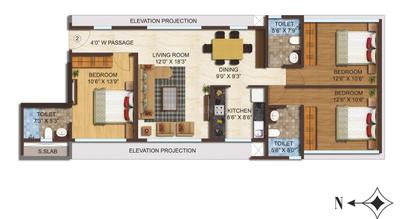 Project Image of 429.0 - 1039.0 Sq.ft 1 BHK Apartment for buy in Faime Moksh