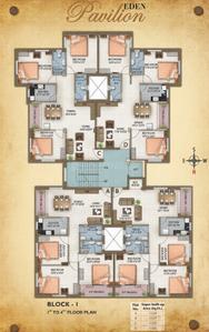 Project Image of 964.0 - 1404.0 Sq.ft 2 BHK Apartment for buy in Eden Pavilion
