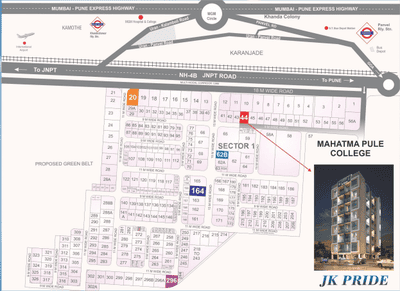 Project Image of 345.84 - 1395.0 Sq.ft 1 BHK Apartment for buy in J K Pride