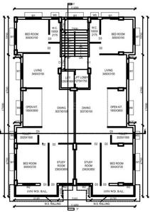 SSK Sampark Residency Sampark Residency Cluster Plan From 1st To 4th Floor 1