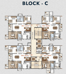 Project Image of 1520.0 - 2030.0 Sq.ft 3 BHK Apartment for buy in Amrutha Lake Vista