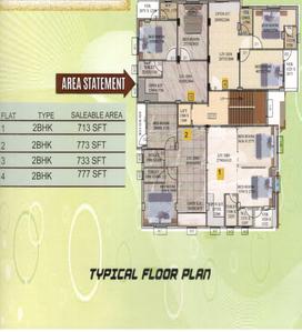 Project Image of 713.0 - 777.0 Sq.ft 2 BHK Apartment for buy in Unimarq Chandrakanan Apartment