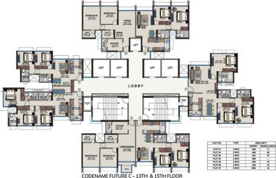 Project Image of 589.0 - 1254.0 Sq.ft 2 BHK Apartment for buy in Kanakia Future City C