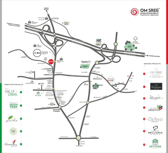 Project Image of 1815.0 - 2850.0 Sq.ft 3 BHK Apartment for buy in Om Sree Skypark