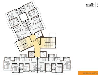 Project Image of 446.0 - 891.0 Sq.ft 1 BHK Apartment for buy in Sheth Avante