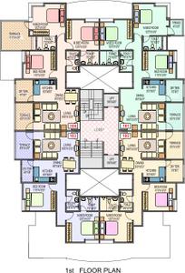 Project Image of 970.0 - 1333.0 Sq.ft 2 BHK Apartment for buy in Home Bhagyatara Society