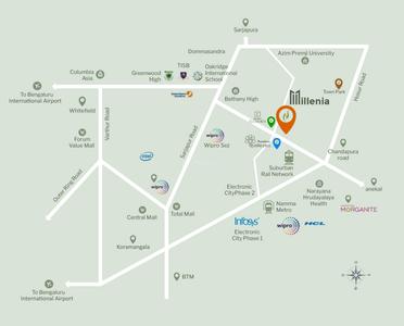 Project Image of 813 Sq.ft 2 BHK Apartment / Flat for sale in Anekal for Rs. 8500000