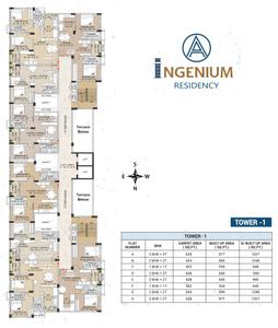 Project Image of 379.0 - 1247.0 Sq.ft 1 BHK Apartment for buy in A Ingenium Residency