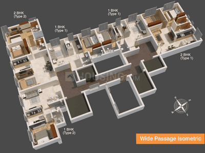 Project Image of 412.0 - 645.0 Sq.ft 1 BHK Apartment for buy in Shree Vastudeep Dadamaharaj Heights