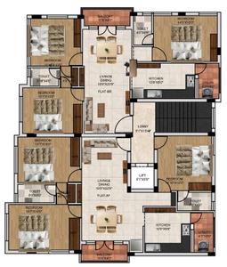 Project Image of 1300.0 - 1400.0 Sq.ft 3 BHK Apartment for buy in Ishwarya Lakshmi Enclave