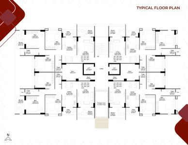 Project Image of 1305.0 - 1445.0 Sq.ft 3 BHK Apartment for buy in The Crest