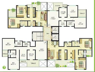 Project Image of 0.0 - 855.0 Sq.ft 3 BHK Apartment for buy in Ekta Greenville