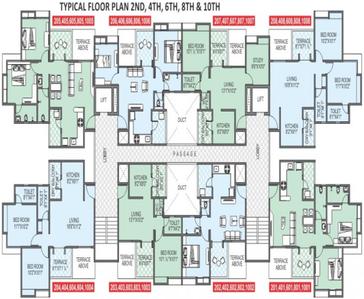 Project Image of 350.0 - 545.0 Sq.ft 1 BHK Apartment for buy in Choice Goodwill Nirmiti B Building