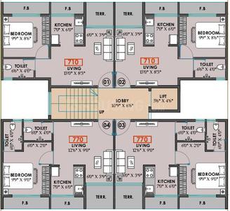 Project Image of 264.21 - 294.3 Sq.ft 1 BHK Apartment for buy in Doshi Diya Homes