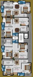 Project Image of 853.0 - 939.0 Sq.ft 2 BHK Apartment for buy in Four Zelda Square