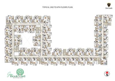 Project Image of 764.0 - 1245.0 Sq.ft 2 BHK Apartment for buy in Green Boulevard