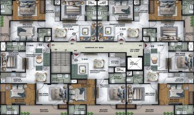 Project Image of 1095.0 - 1795.0 Sq.ft 2 BHK Builder Floor for buy in Oynx Arenaa Heights The Ultima 107