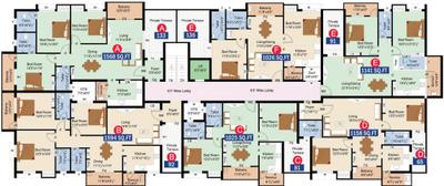 Project Image of 1025.0 - 1594.0 Sq.ft 2 BHK Apartment for buy in Priya Priyanka Lifestyle
