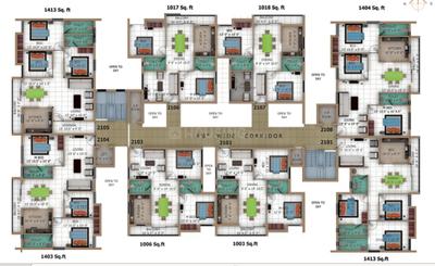 Project Image of 1010.0 - 1348.0 Sq.ft 2 BHK Apartment for buy in Guru Brindavan Garden